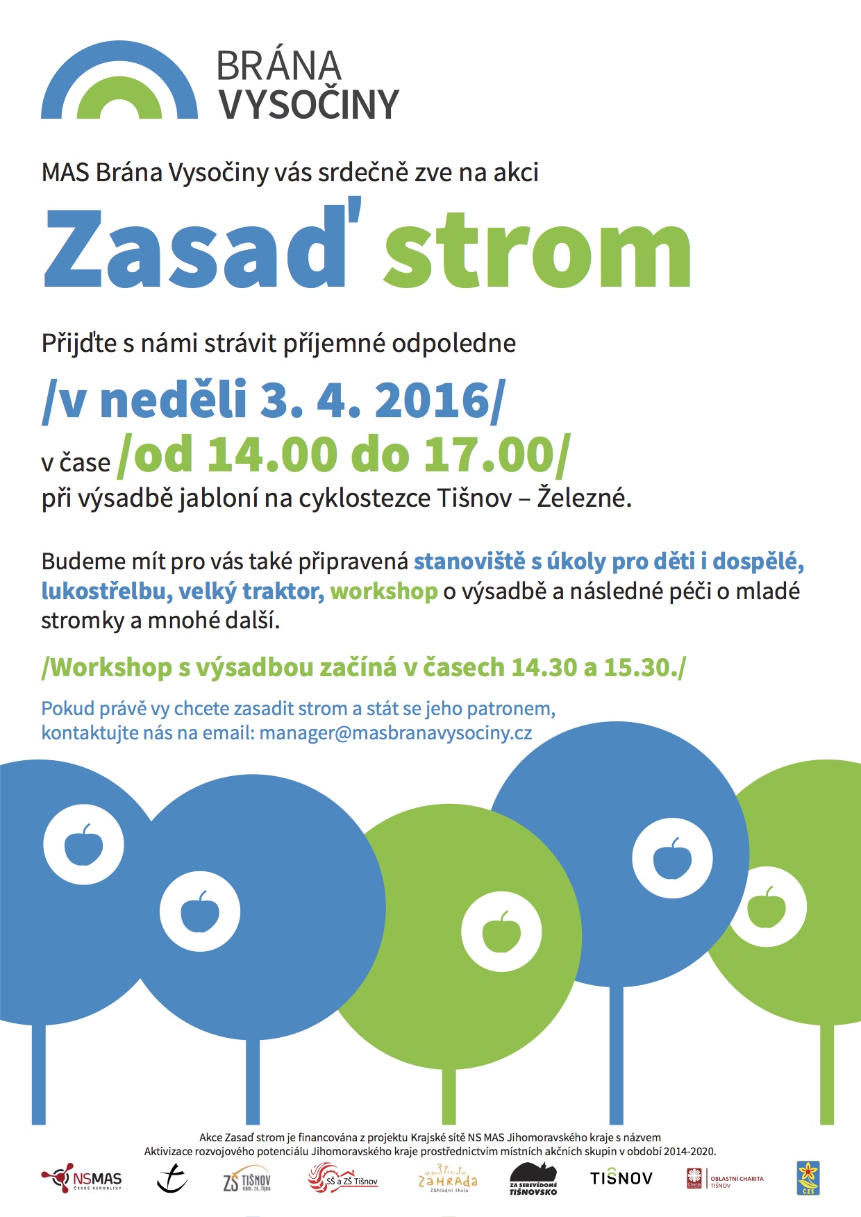 MAS Brana Vysociny plakat stromy A4 web